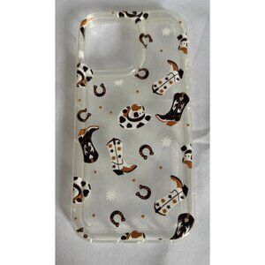 iPhone 14 Pro Max+/iphone15 Pro Max Plastic Case Cowgirl Western Design